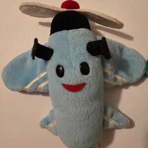 Rudolph Misfits Planes set of 2--light blue and green, CVS Stuffins, 1999, 8"